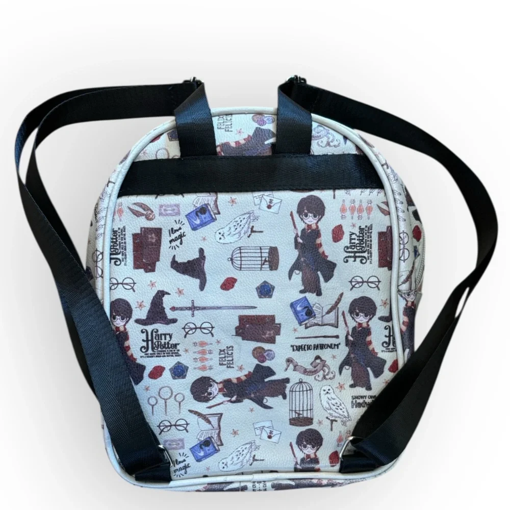 Harry Potter All Over Hogwarts Print Mini Backpack Wizarding World Backpack